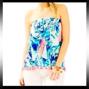 Lilly Pulitzer strapless top